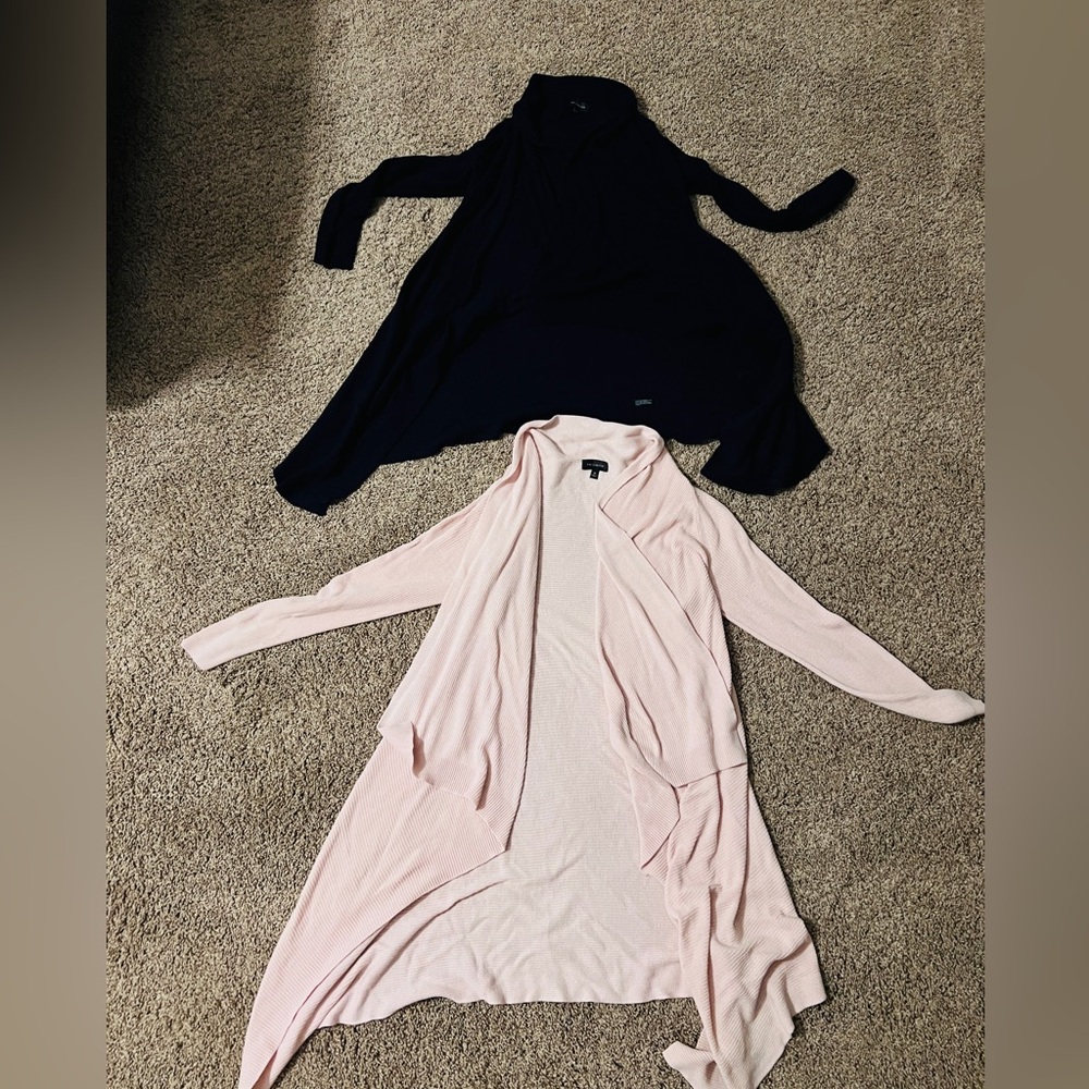 The Limited Women's Cardigans in navy and light Pink